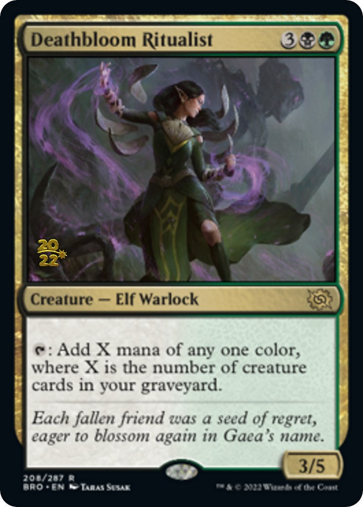 Deathbloom Ritualist [The Brothers' War: Prerelease Promos] | Good Games Adelaide SA