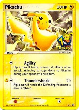 Pikachu 012 10th Anniversary 012 (Miscellaneous Cards & Products)  | Good Games Adelaide SA
