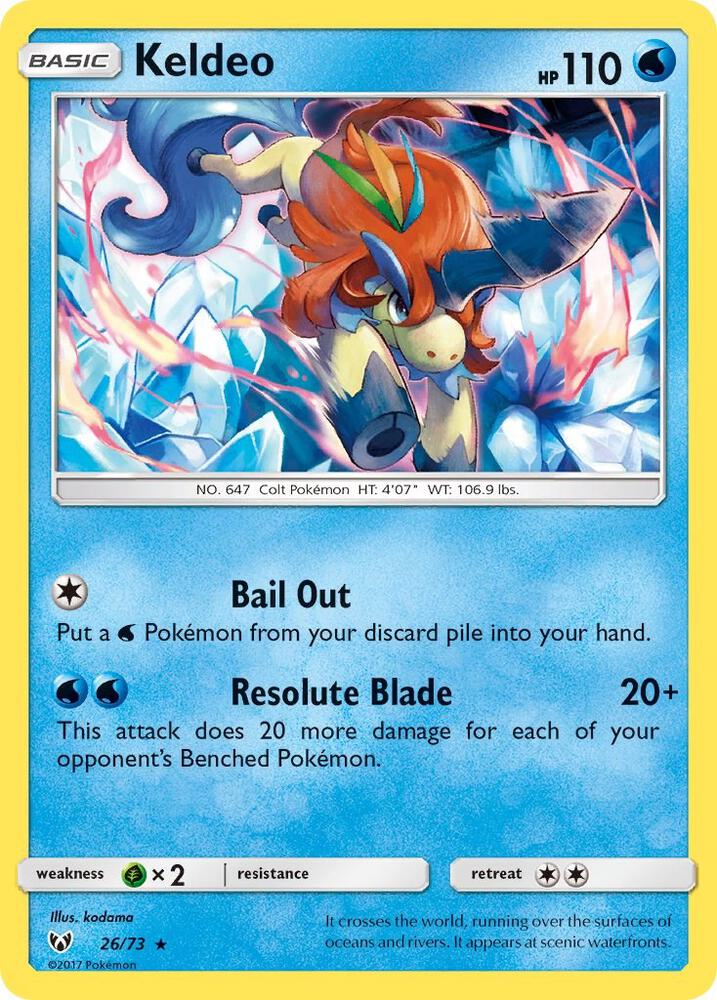 Keldeo 26/73 (Shining Legends)  - Holofoil | Good Games Adelaide SA