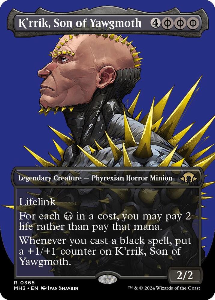 Kr'rik, Son of Yawgmoth 365 (Modern Horizons 3)  - Borderless Foil | Good Games Adelaide SA