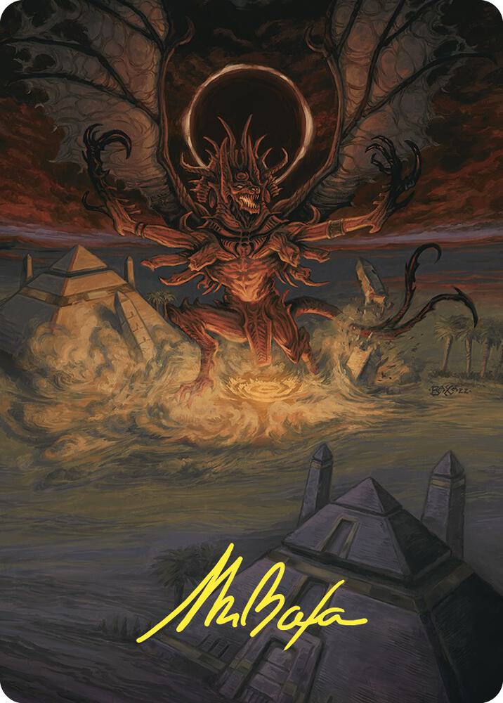 Dread Return Art Card Gold Stamped Signature 36 (Art Series: Commander Masters)  | Good Games Adelaide SA