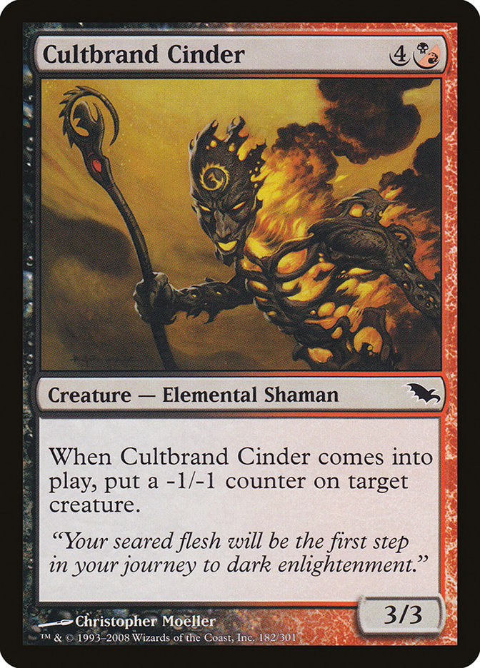 Cultbrand Cinder 182 (Shadowmoor)  - Foil | Good Games Adelaide SA