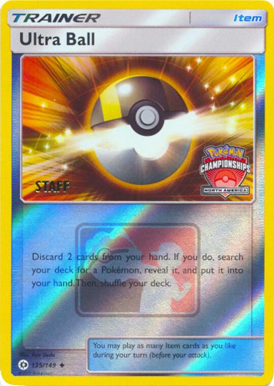 Ultra Ball 135 149 North America Championships Staff 135/149 (League & Championship Cards)  - Reverse Holofoil | Good Games Adelaide SA