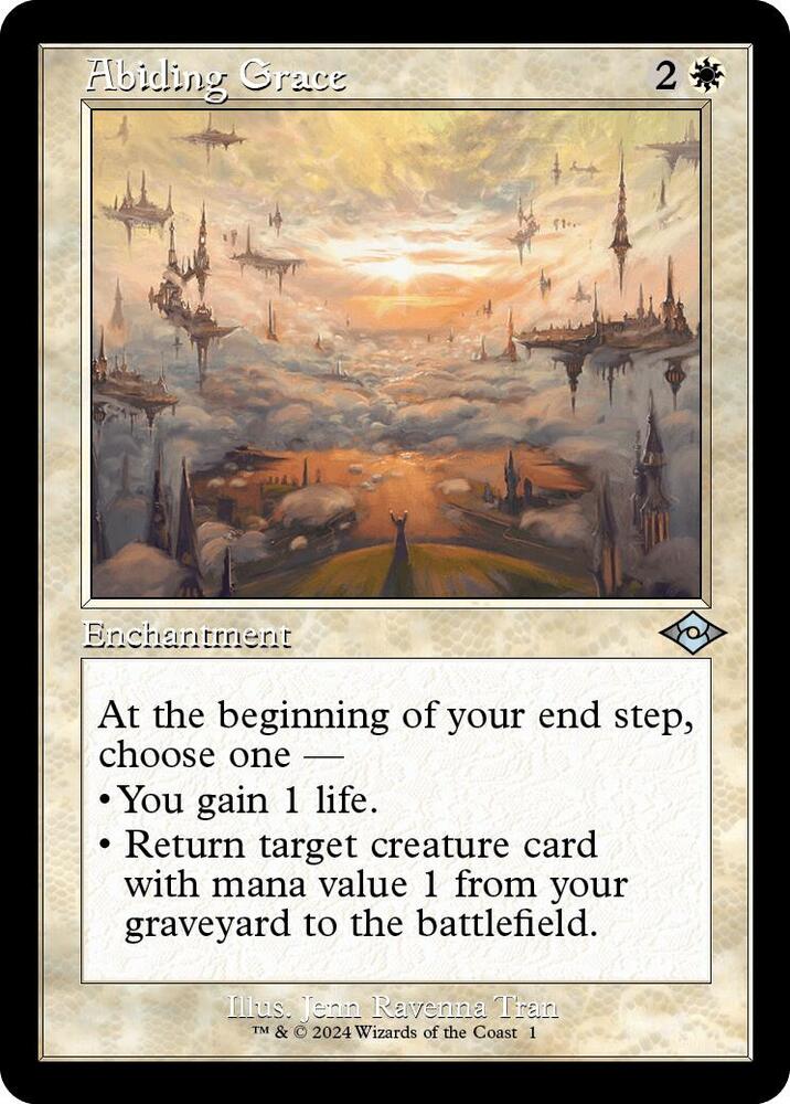 Abiding Grace Retro Frame 1 (Modern Horizons 2)  - Foil | Good Games Adelaide SA