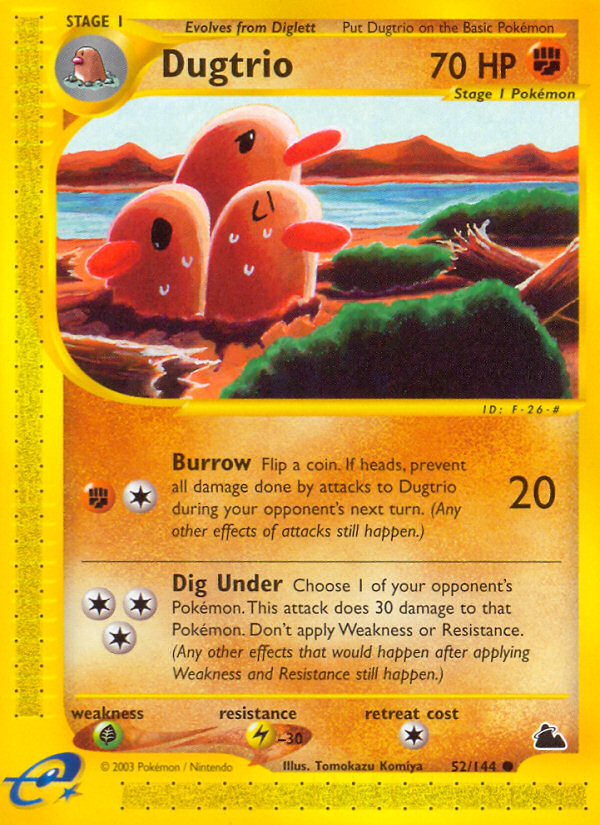Dugtrio (52/144) [Skyridge] | Good Games Adelaide SA