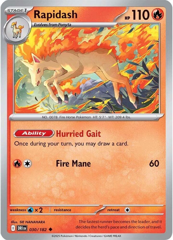 Rapidash 030/182 (SV10: Destined Rivals)  | Good Games Adelaide SA