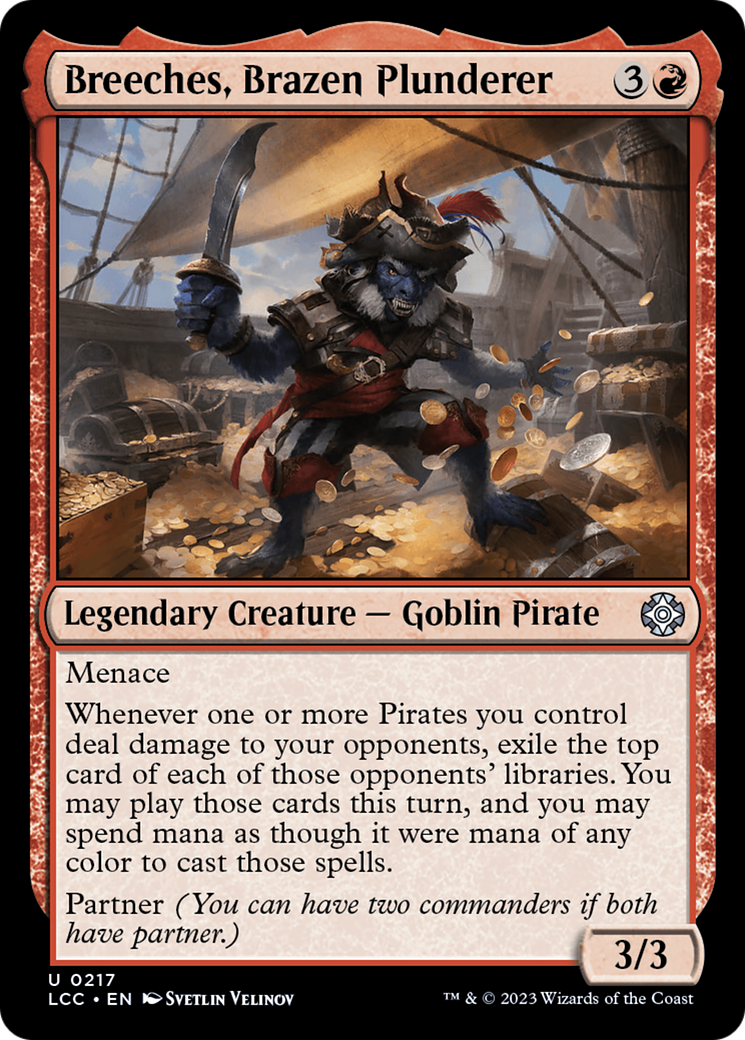 Breeches, Brazen Plunderer [The Lost Caverns of Ixalan Commander] | Good Games Adelaide SA