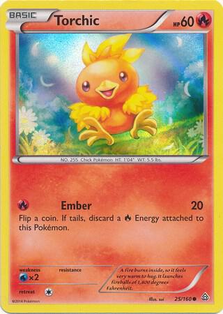 Torchic Sheen Holo 025/160 (Miscellaneous Cards & Products)  - Holofoil | Good Games Adelaide SA