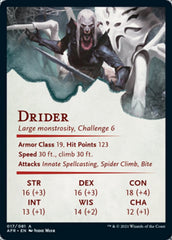 Drider Art Card [Dungeons & Dragons: Adventures in the Forgotten Realms Art Series] | Good Games Adelaide SA