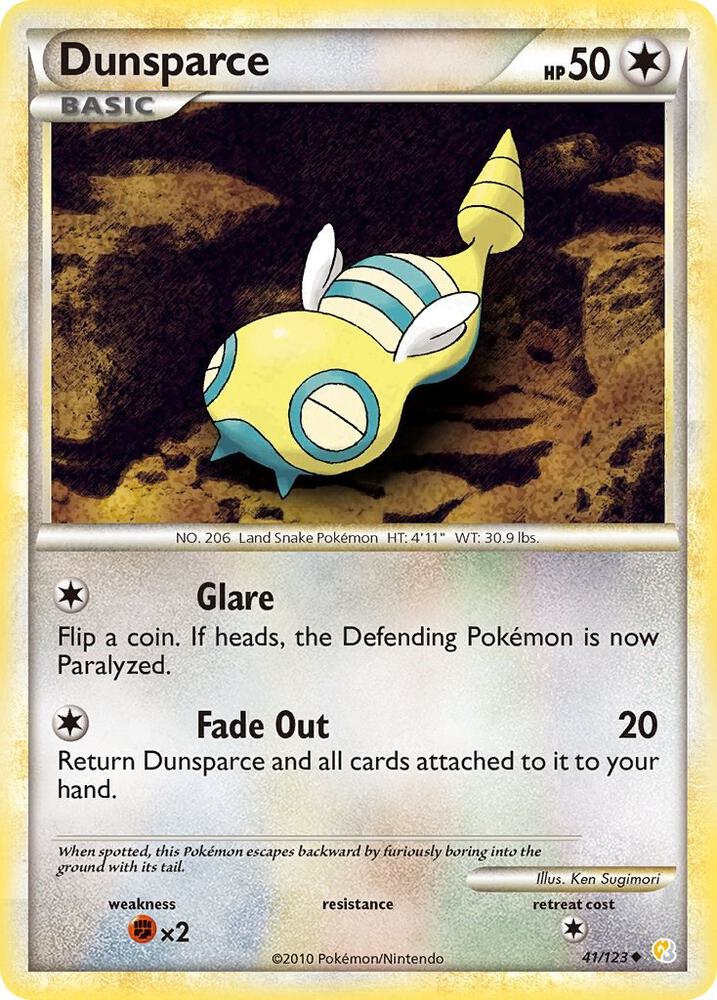 Dunsparce 41/123 (HeartGold SoulSilver)  | Good Games Adelaide SA
