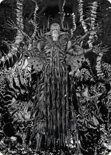 Nissa Ascended Animist Art Card 74 (Art Series: Phyrexia: All Will Be One)  | Good Games Adelaide SA
