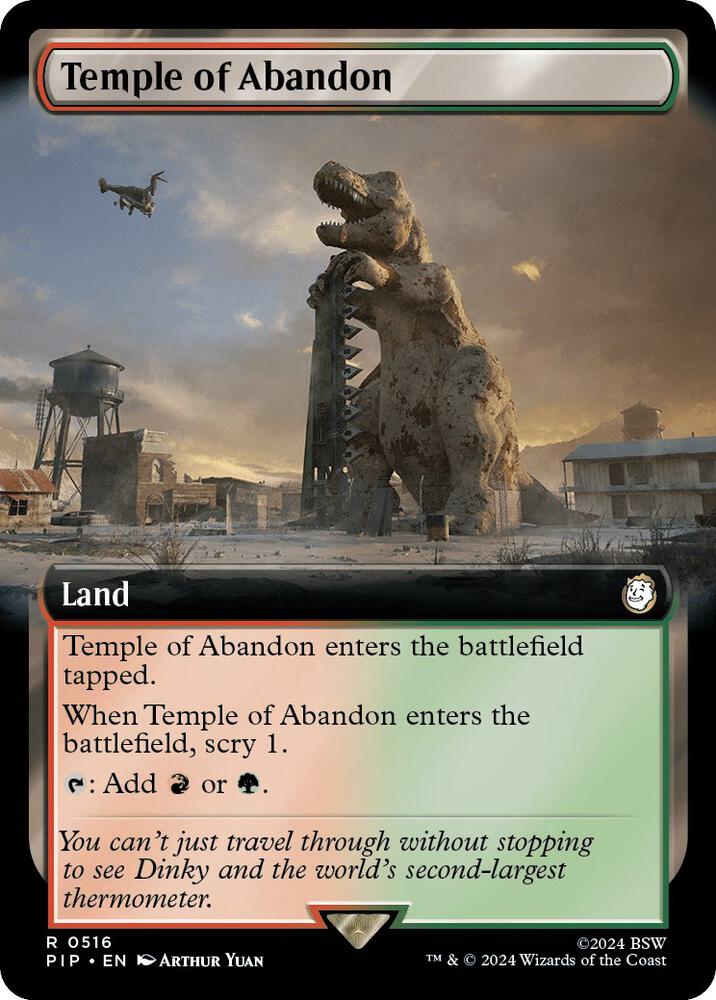 Temple of Abandon 516 (Universes Beyond: Fallout)  - Foil | Good Games Adelaide SA