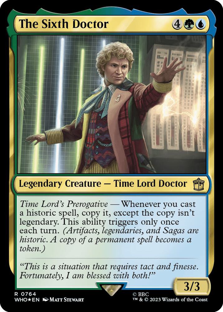 The Sixth Doctor 764 (Universes Beyond: Doctor Who)  - Foil | Good Games Adelaide SA