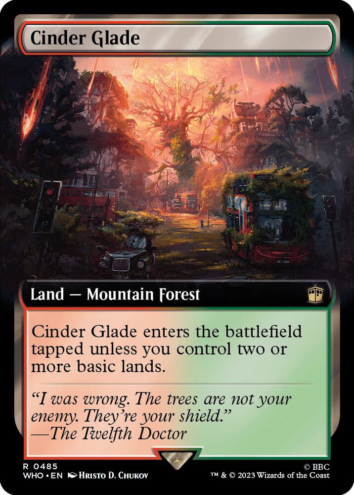 Cinder Glade 485 (Universes Beyond: Doctor Who)  - Foil | Good Games Adelaide SA