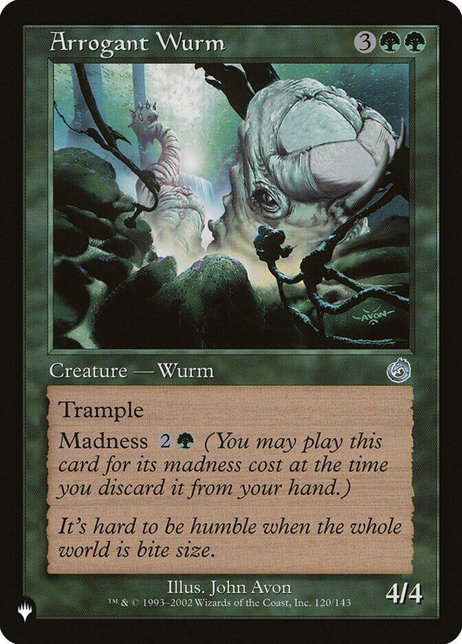 Arrogant Wurm 120/143 (The List Reprints)  | Good Games Adelaide SA