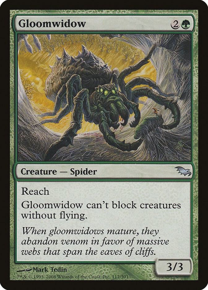 Gloomwidow 117 (Shadowmoor)  - Foil | Good Games Adelaide SA
