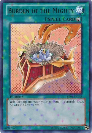 Burden of the Mighty [BP01-EN045] Starfoil Rare | Good Games Adelaide SA