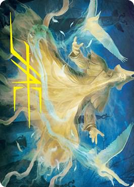 Heron Blessed Geist Art Card Gold Stamped Signature 13 (Art Series: Innistrad: Crimson Vow)  | Good Games Adelaide SA