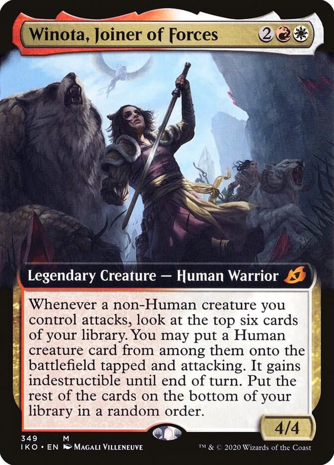 Winota, Joiner of Forces 349 (Ikoria: Lair of Behemoths)  - Foil | Good Games Adelaide SA