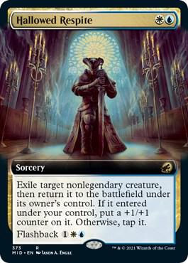 Hallowed Respite Extended Art 373 (Innistrad: Midnight Hunt)  - Foil | Good Games Adelaide SA