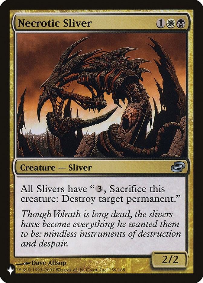 Necrotic Sliver 159/165 (The List Reprints)  | Good Games Adelaide SA