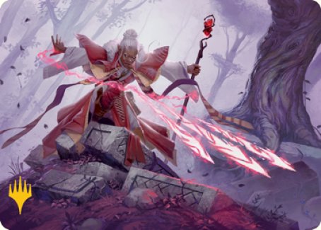 Magic Missile Art Card (Gold-Stamped Signature) [Dungeons & Dragons: Adventures in the Forgotten Realms Art Series] | Good Games Adelaide SA