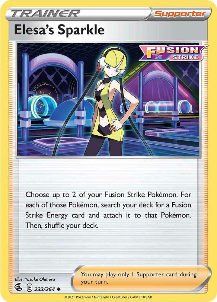 Elesa's Sparkle 233/264 (SWSH08: Fusion Strike)  | Good Games Adelaide SA