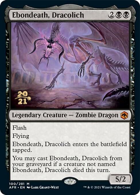 Ebondeath Dracolich 100 (Prerelease Cards)  - Foil | Good Games Adelaide SA