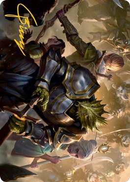 You Come to the Gnoll Camp Art Card Gold Stamped Signature 42 (Art Series: Adventures in the Forgotten Realms)  | Good Games Adelaide SA