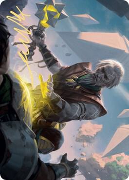 Expedition Healer Art Card Gold Stamped Signature 39 (Art Series: Zendikar Rising)  | Good Games Adelaide SA