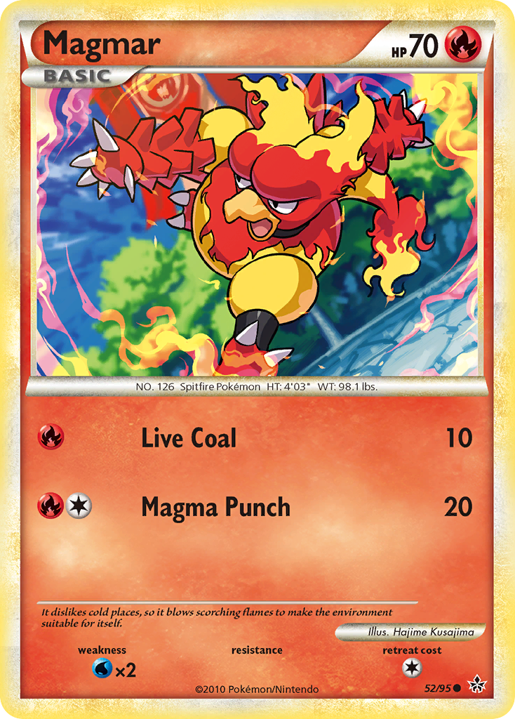 Magmar (52/95) [HeartGold & SoulSilver: Unleashed] | Good Games Adelaide SA