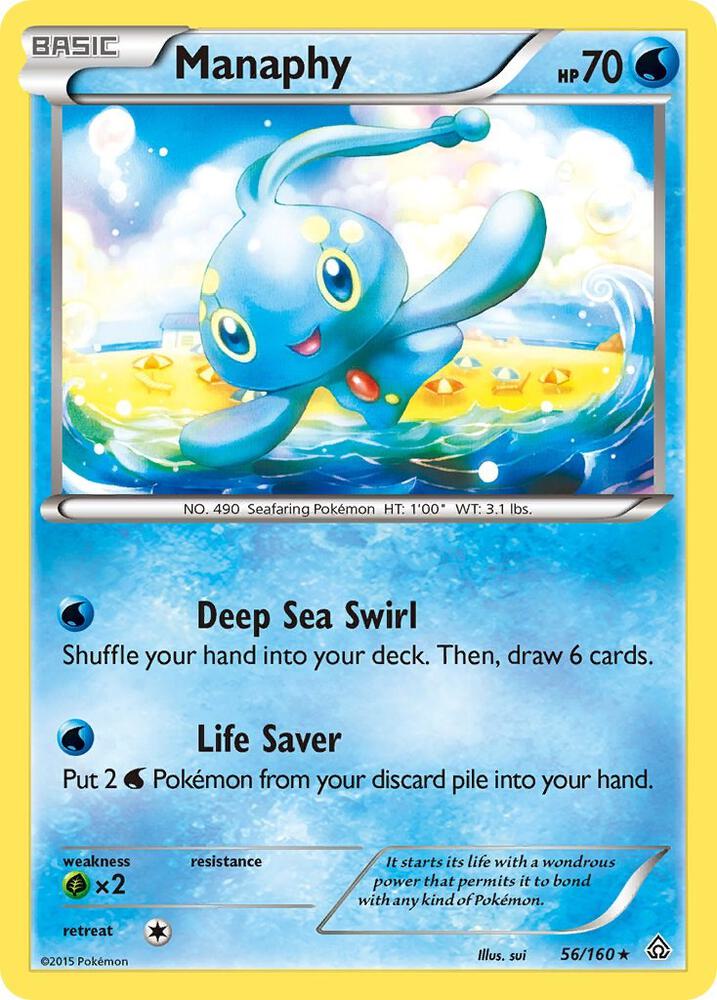 Manaphy 56/160 (XY - Primal Clash)  - Holofoil | Good Games Adelaide SA