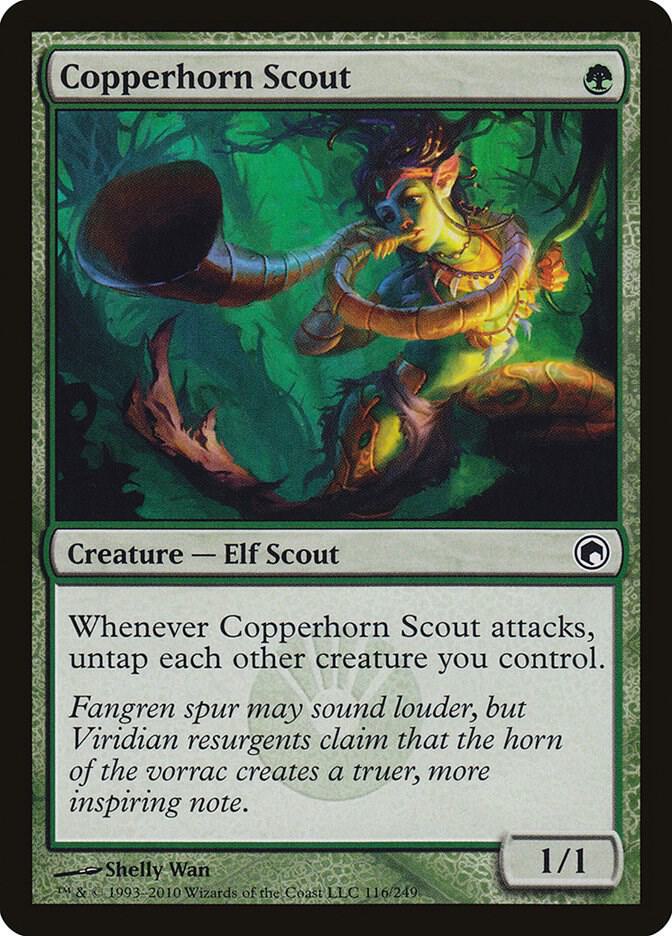 Copperhorn Scout 116 (Scars of Mirrodin)  - Foil | Good Games Adelaide SA