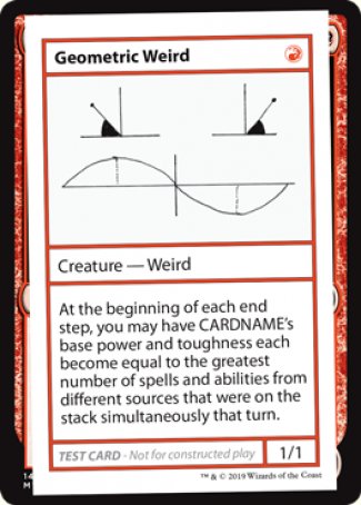 Geometric Weird (2021 Edition) [Mystery Booster Playtest Cards] | Good Games Adelaide SA