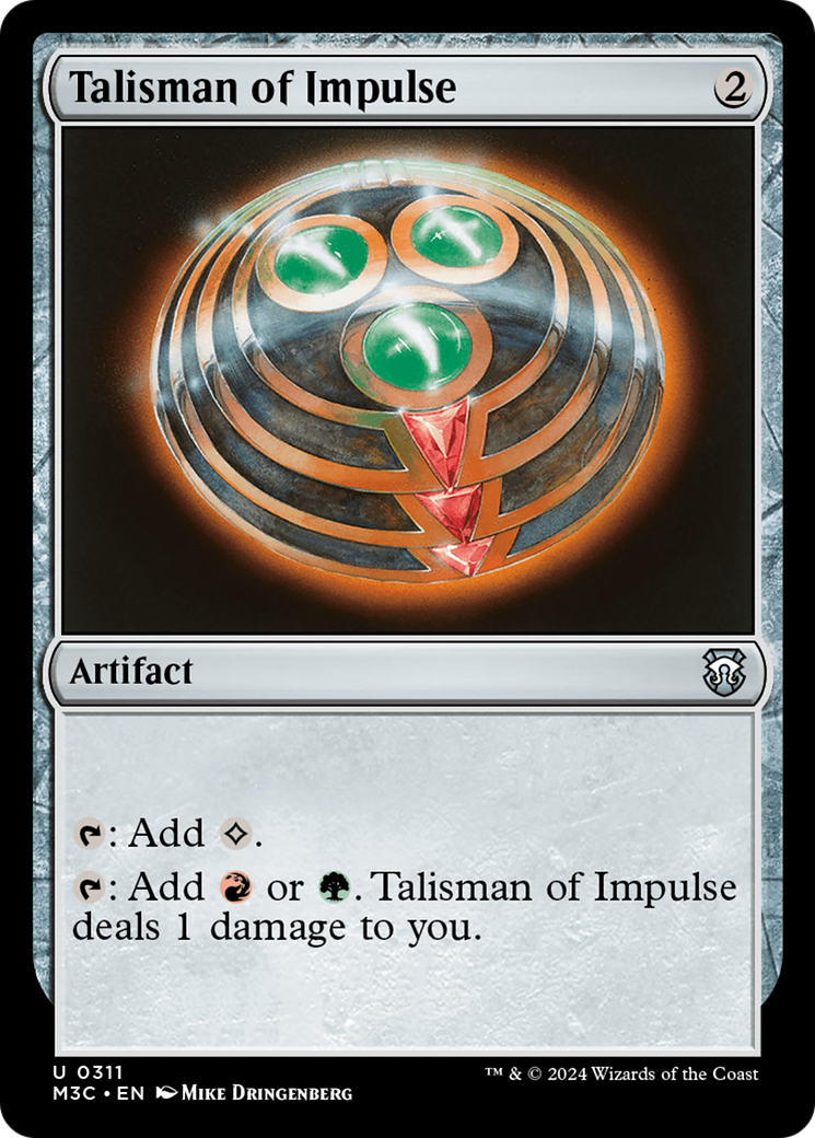 Talisman of Impulse (Ripple Foil) [Modern Horizons 3 Commander] | Good Games Adelaide SA