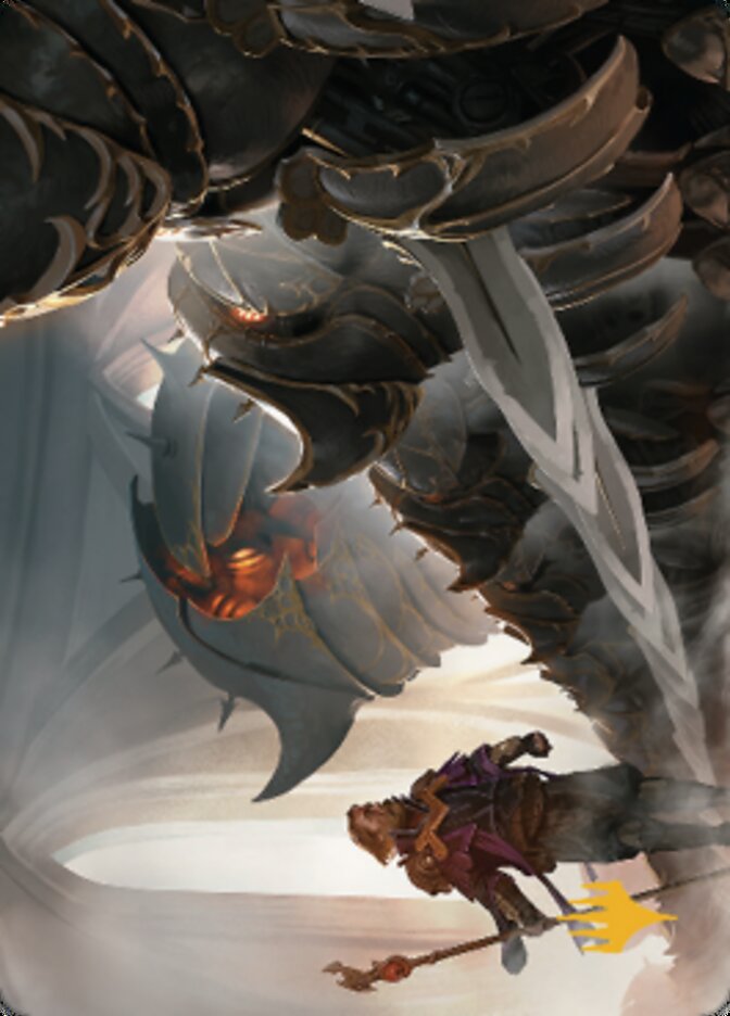 Mass Production Art Card (Gold-Stamped Planeswalker Symbol) [The Brothers' War Art Series] | Good Games Adelaide SA