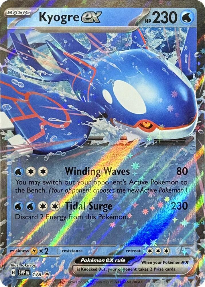 Kyogre ex 178 (SV: Scarlet & Violet Promo Cards)  - Holofoil | Good Games Adelaide SA