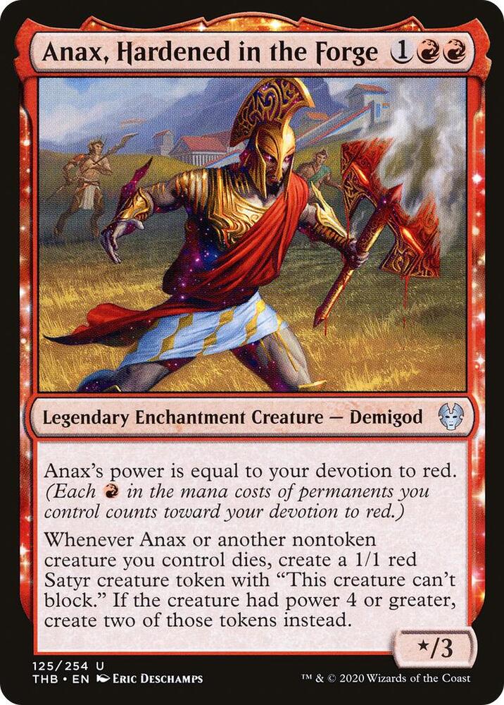 Anax, Hardened in the Forge 125 (Theros Beyond Death)  - Foil | Good Games Adelaide SA