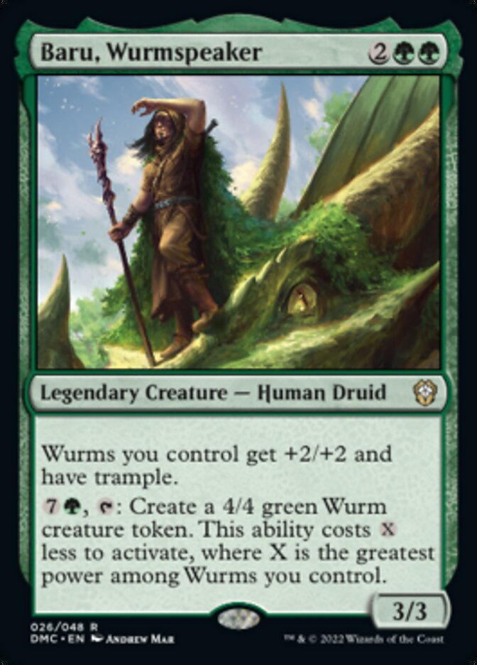 Baru, Wurmspeaker [Dominaria United Commander] | Good Games Adelaide SA