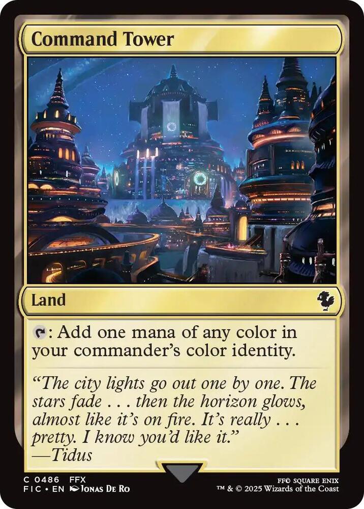 Command Tower 486 (Commander: FINAL FANTASY)  - Foil | Good Games Adelaide SA