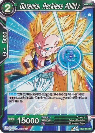Gotenks, Reckless Ability [DB3-064] | Good Games Adelaide SA