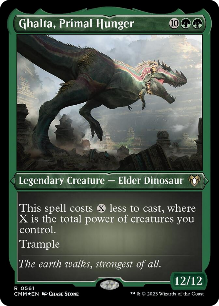 Ghalta, Primal Hunger (Foil Etched) [Commander Masters] | Good Games Adelaide SA