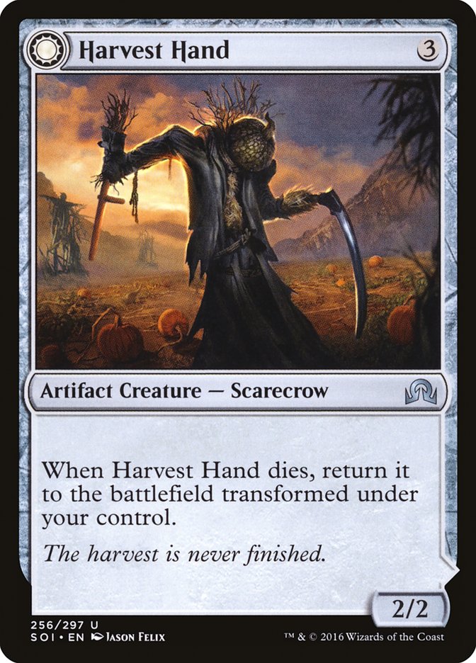 Harvest Hand // Scrounged Scythe [Shadows over Innistrad] | Good Games Adelaide SA