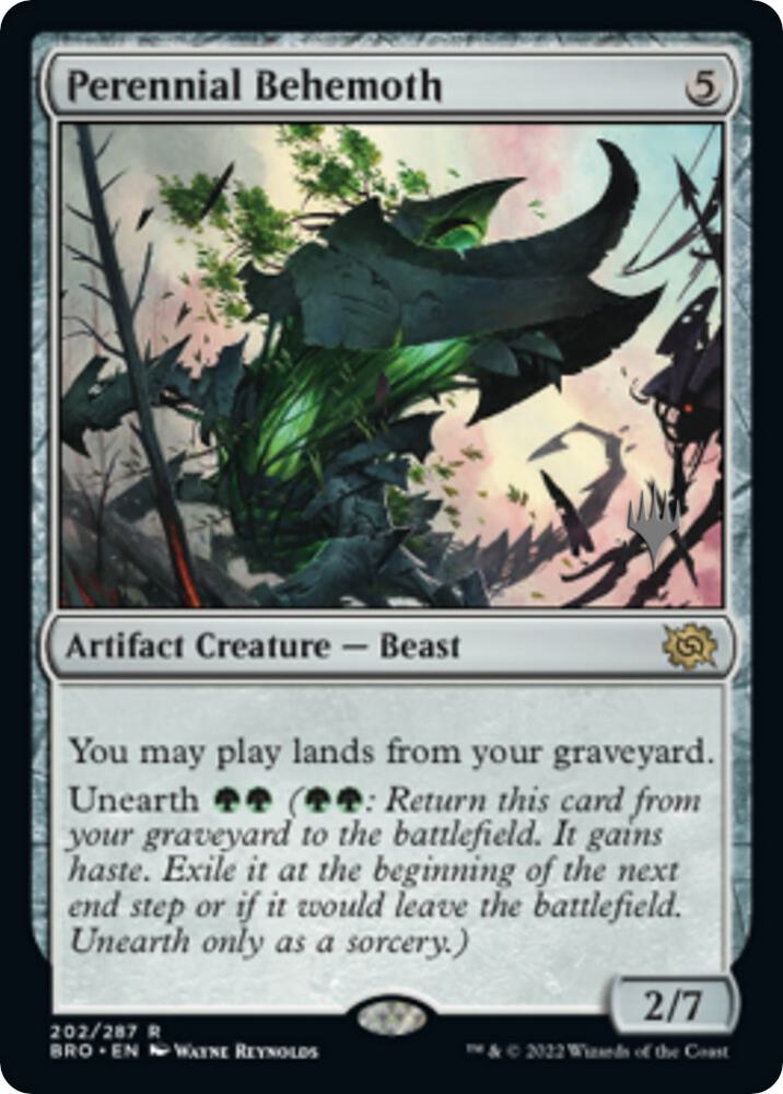 Perennial Behemoth 202 (Promo Pack: The Brothers' War)  - Foil | Good Games Adelaide SA