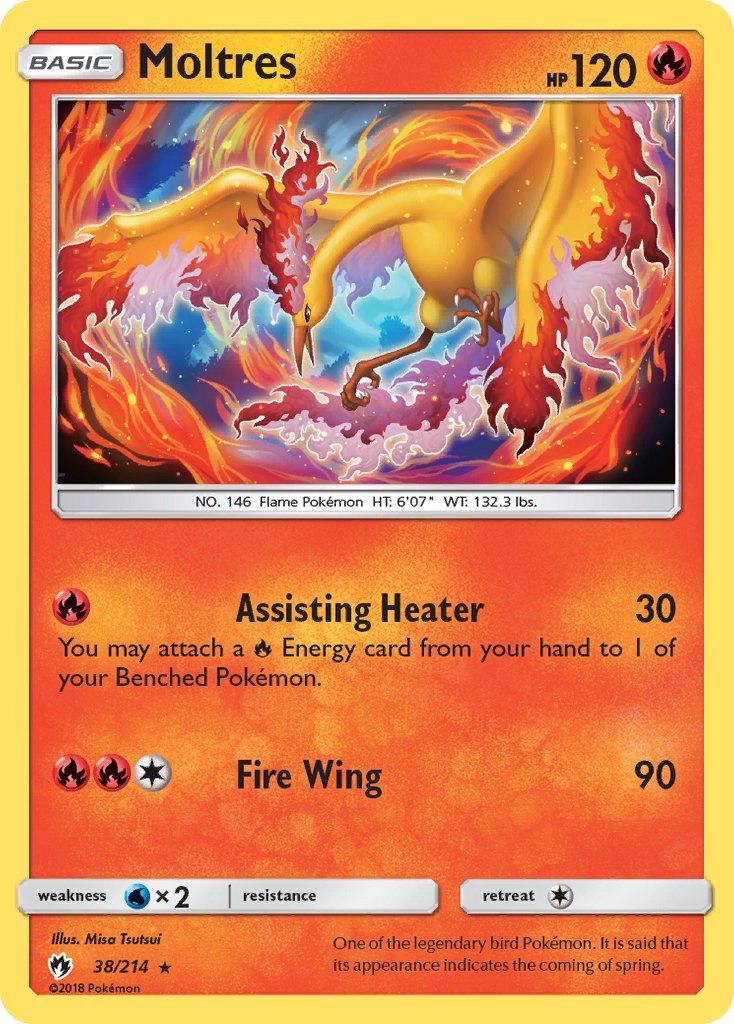 Moltres (38/214) (Let's Play, Eevee) Cracked Ice Holo) (Theme Deck Exclusive) [Sun & Moon: Lost Thunder] | Good Games Adelaide SA