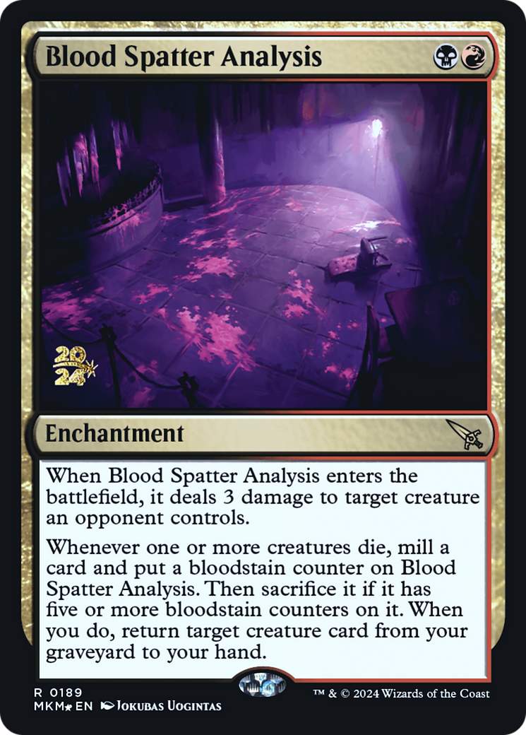 Blood Spatter Analysis [Murders at Karlov Manor Prerelease Promos] | Good Games Adelaide SA