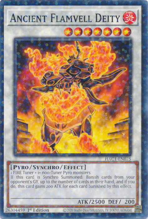 Ancient Flamvell Deity (Duel Terminal) [HAC1-EN075] Parallel Rare | Good Games Adelaide SA