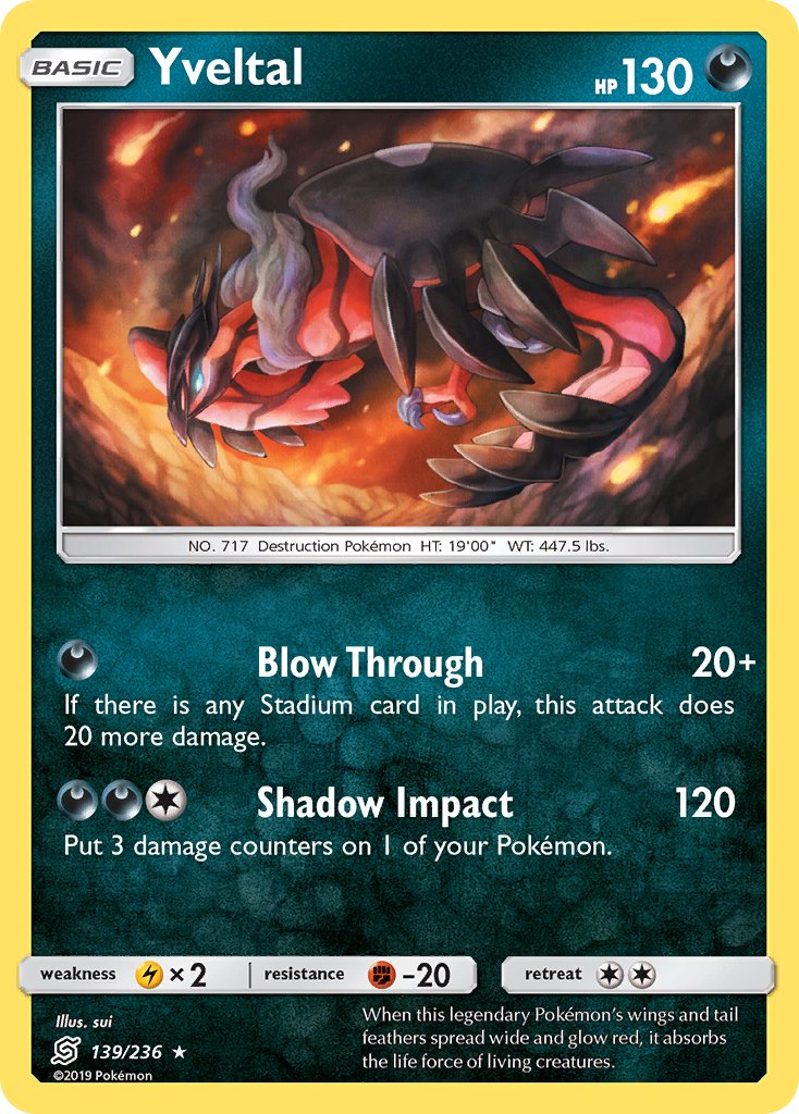 Yveltal (139/236) [Sun & Moon: Unified Minds] | Good Games Adelaide SA