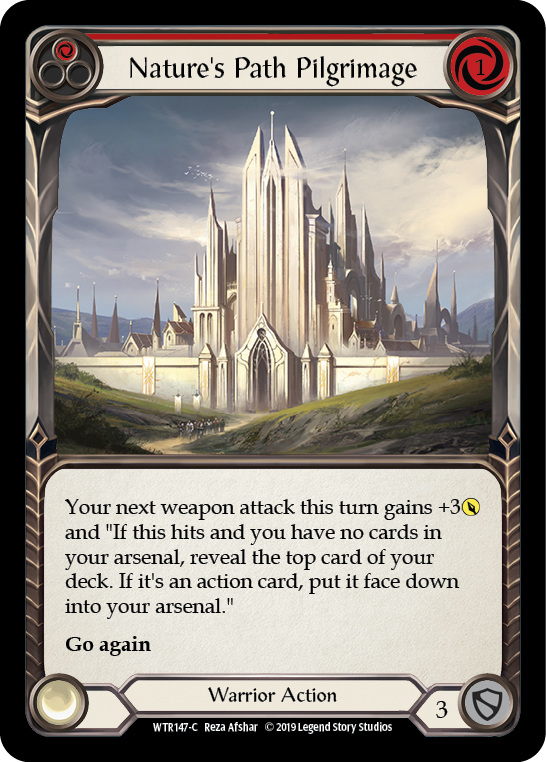 Nature's Path Pilgrimage (Red) [WTR147-C] Alpha Print Rainbow Foil | Good Games Adelaide SA