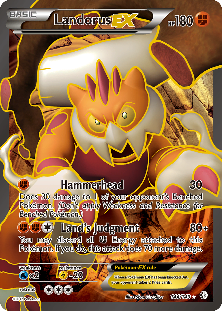 Landorus EX (144/149) [Black & White: Boundaries Crossed] | Good Games Adelaide SA